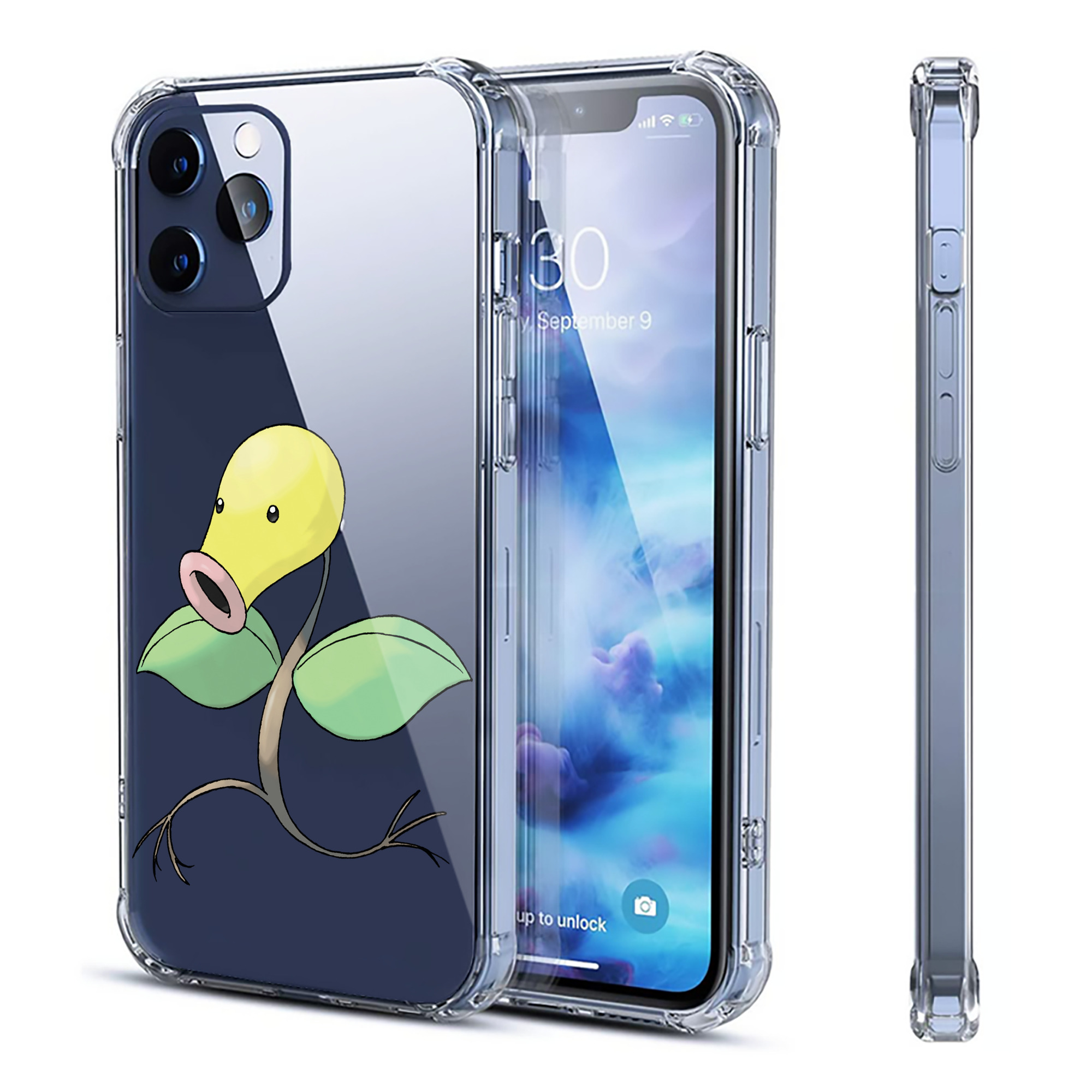 （画像用） ポケットモンスター Pokémon 【iPhone 12シリーズ対応】透明スマホケース（クリアソフトケース）